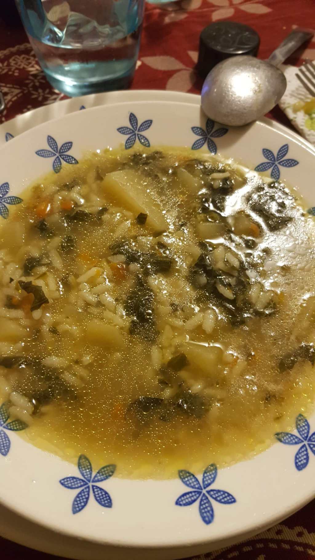 Minestra di riso e&nbsp;spinaci